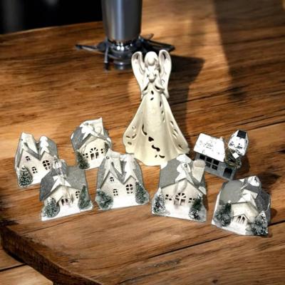 Lovely Angel And Village Display