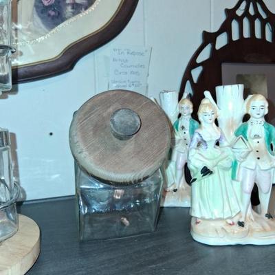 Sale Photo Thumbnail #9: Glass candy container 