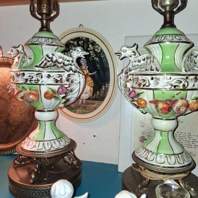 Rare Antique Italian Lamps