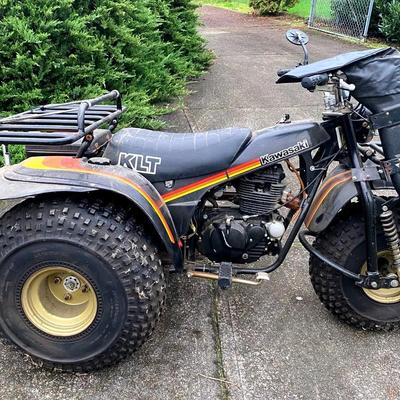 Classic Kawasaki KLT 250 Three-Wheeler ATV – Retro Off-Road Icon
