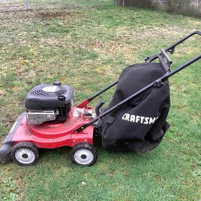 Craftsman Walk-Behind Yard Vacuum / Leaf Vacuum – Gas Powered – w/ Collection Bag