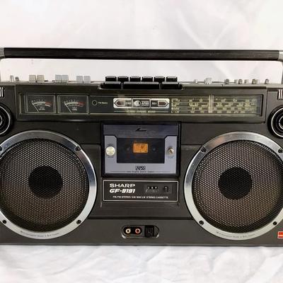 Vintage Sharp GF-9191 Dual Cassette Boombox Stereo