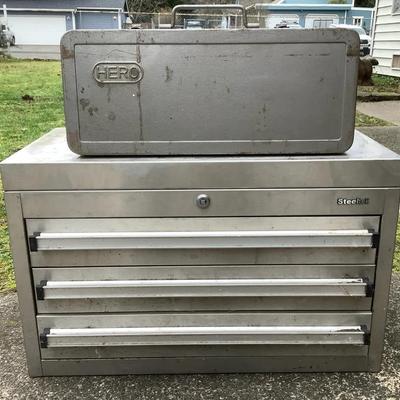 Steeltek Stainless Steel Tool Chest w/ Drawers & Contents – Rolling / Shop Tool Box