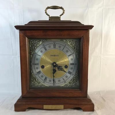 Howard Miller Mantel Clock – Brass Dial, Roman Numerals, Hermle Movement