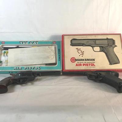 Vintage Boxed Air Pistols – Daisy, Marksman & ‘The Gat. And Accessories 