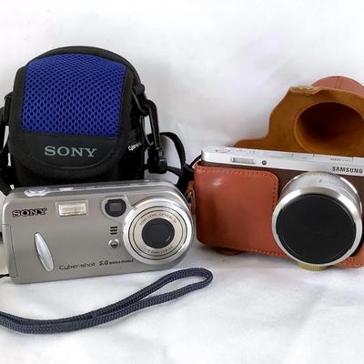 	Compact Digital Cameras Lot – Sony Cyber-shot & Samsung
