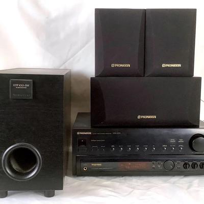 Pioneer Home Stereo System w/ Receiver, Speakers & Subwoofer – Vintage Audio