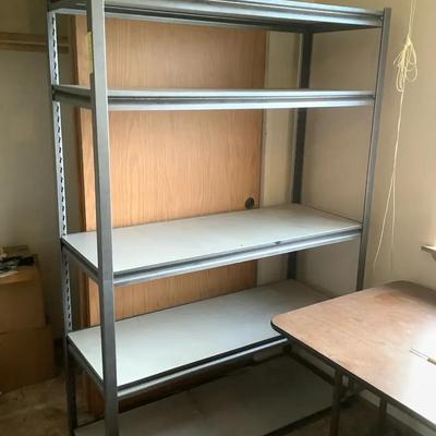 Heavy-Duty Metal Shelving Unit – 4-Tier Storage Rack