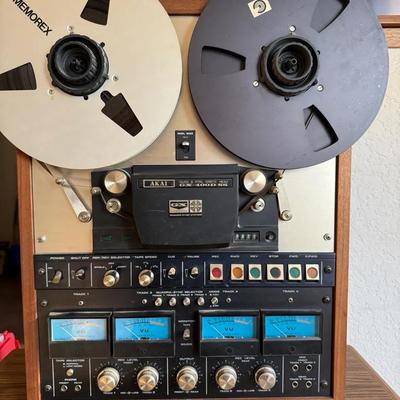 Vintage AKAI GX-4000DSS Reel-to-Reel Tape Deck – Glass Heads, Wood Cabinet