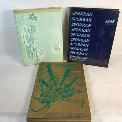 Vintage Sporran Yearbooks Lot (1964, 1965 & 1967) – Shade Park High School - Spokane, WA