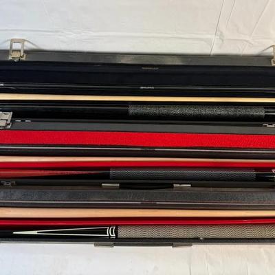 Set A Three Pool Cues