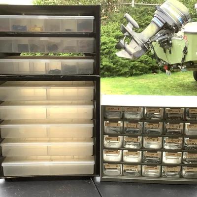 3-Piece Small Parts Storage Organizer Set – Drawer Cabinets – Workshop / Garage