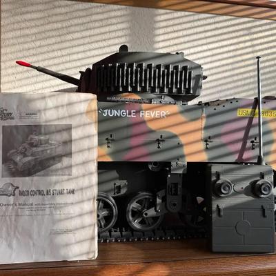 21st Century Toys Radio Control M5 Stuart Tank – RC Military Vehicle with Manual