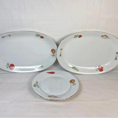 Vintage Bareuther Waldsassen Bavaria Porcelain Plate Set – 1960s German China