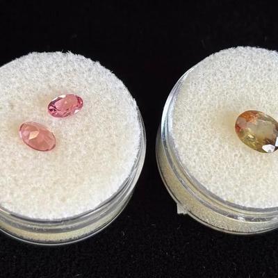 3 Loose Faceted Gemstones * 1.23ct Andalucite *2 Pink Gemstones 