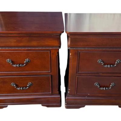 2~ Wooden Nightstands by Poh Huat Furniture Industries 