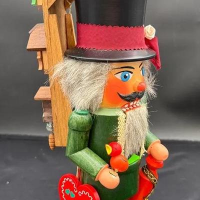 Rare & Fantastic West German Nutcracker By Matthes/Handarbeit * Cuckoo Clock Theme