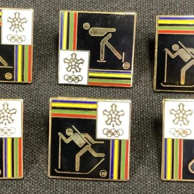 1988 Calgary Winter Olympics Pins * Biathlon * Bobsled * Speed Skating