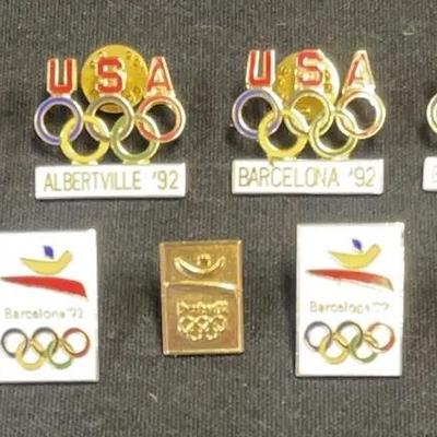 1992 Olympic Trading Pins Set Of 13