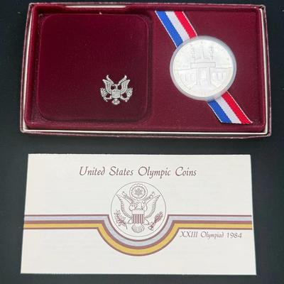 1984 ‘United States Olympic Coins’ Liberty Silver Dollar 
