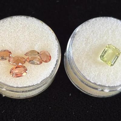 Loose Faceted Gemstones * Andalucite 5.5mm * 1.22ct Brazilianite