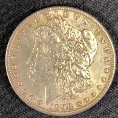 1898 United States Morgan Silver $1 Dollar Coin