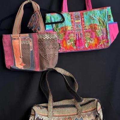 3~ Fabulous LAUREL BURCH Handbags * Pink One Is New 