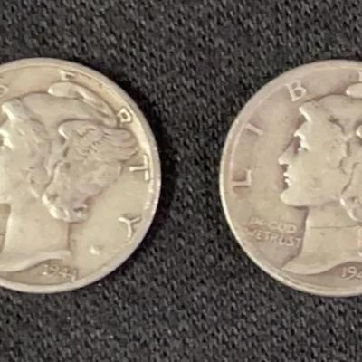 Vintage Silver Dimes * 1927 Buffalo Nickle 