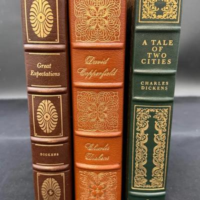 Vintage Leather-Bound Charles Dickens Novels * 1975-1979 Collectors & Limited Editions 