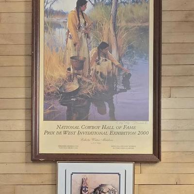 Pair of Native American Themed Prints (BR1)