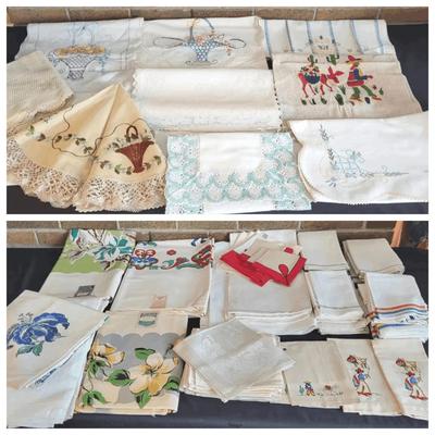 Vintage Table Runners and Tableclothes + (BR1)