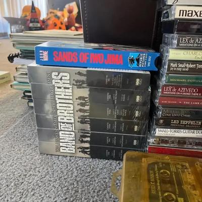 VHS Tapes, DVDs & Cassettes -  Band of Brothers, Star Wars, Westerns, Disney, Action, Exercise