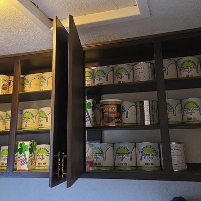 More Food Storage - Emergency Preparation - 2 Full Cupboards as Shown