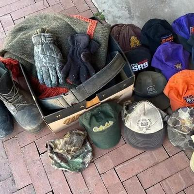 Boots, Hats & More - 1985 Bata Military Mickey Mouse 12W, Bianchi Nylon Duty Belt, (2) Blankets