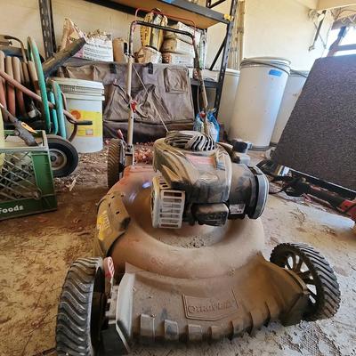 Yard Tools - TroyBilt TB100 Push Lawn Mower, Mulching Feature