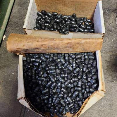 (2) Large Boxes Of Ammunition Casings - Unfilled Slugs, Two Different Sizes