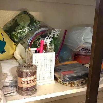 Arts & Crafts Shelf - New Brother Label Maker, Dymo Label Maker, Buttons, Hobby Knife Kit & More