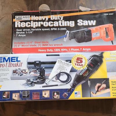 Power Hand Tools - Dremel Multipro Ultrakit & Chicago HD Reciprocating Saw