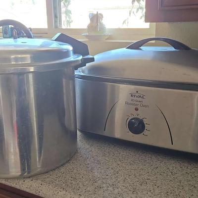 Rival 20-Quart Roaster Oven & Large Pressure Cooker