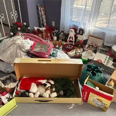 Christmas Decor Galore! Tree, Ornaments, Nativity, Wrapping Paper, Serveware, Wreath  & More