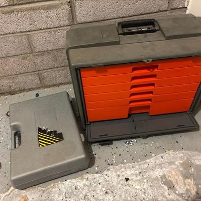 Flambeau 22060 Tackle Utility Box + Tornado Tools Cordless Drill 14.4v