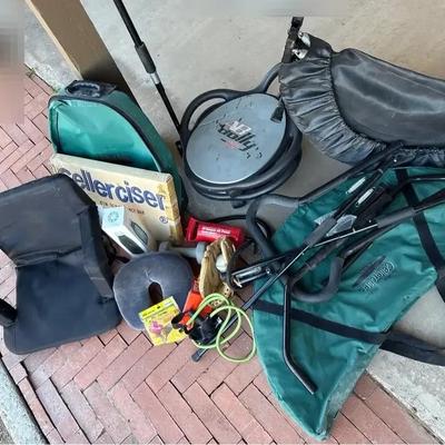 Fitness Equipment - AB Dolly Plus, Cellerciser, Mini Trampoline, Air Pump, Baseball Glove & More