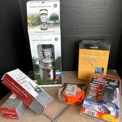 Get Outside! GE SteelBEAM Fluorescent Lantern, Garmin Vertex Legend HCX & Radio Shack Personal Radio