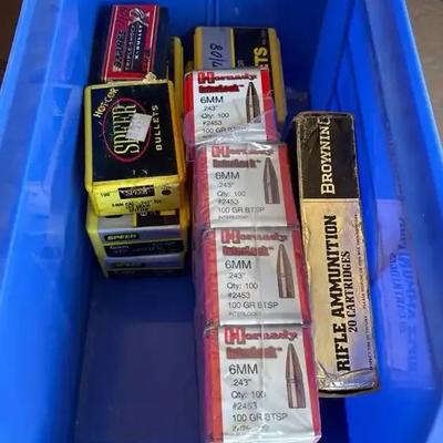 6mm Hollow Point, Spitzer, Boat Tail - Speer, Barnes, Hornady Ammunition
