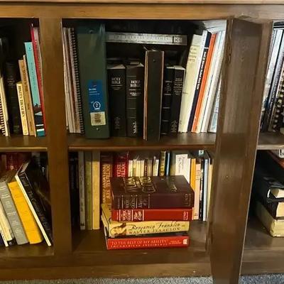 Lower Bookshelf - 2 Shelves - Assortment Of Religious Books, Texts and Teaching Tools