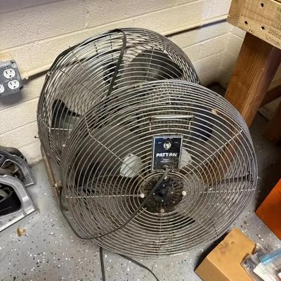 2 Large High Velocity Patton Fans - Great for Garage or Shop Outdoor Areas