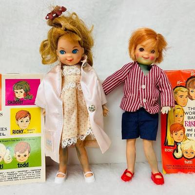 Vintage “Tutti and Todd” Dolls