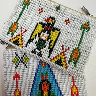 Vintage Hand-Beaded Coin Purses 