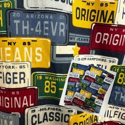 Vintage "Tommy Hilfiger" License Plate 3-Piece Comforter Set