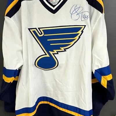 Autographed "St. Louis Blues" NHL Jersey CCM XL